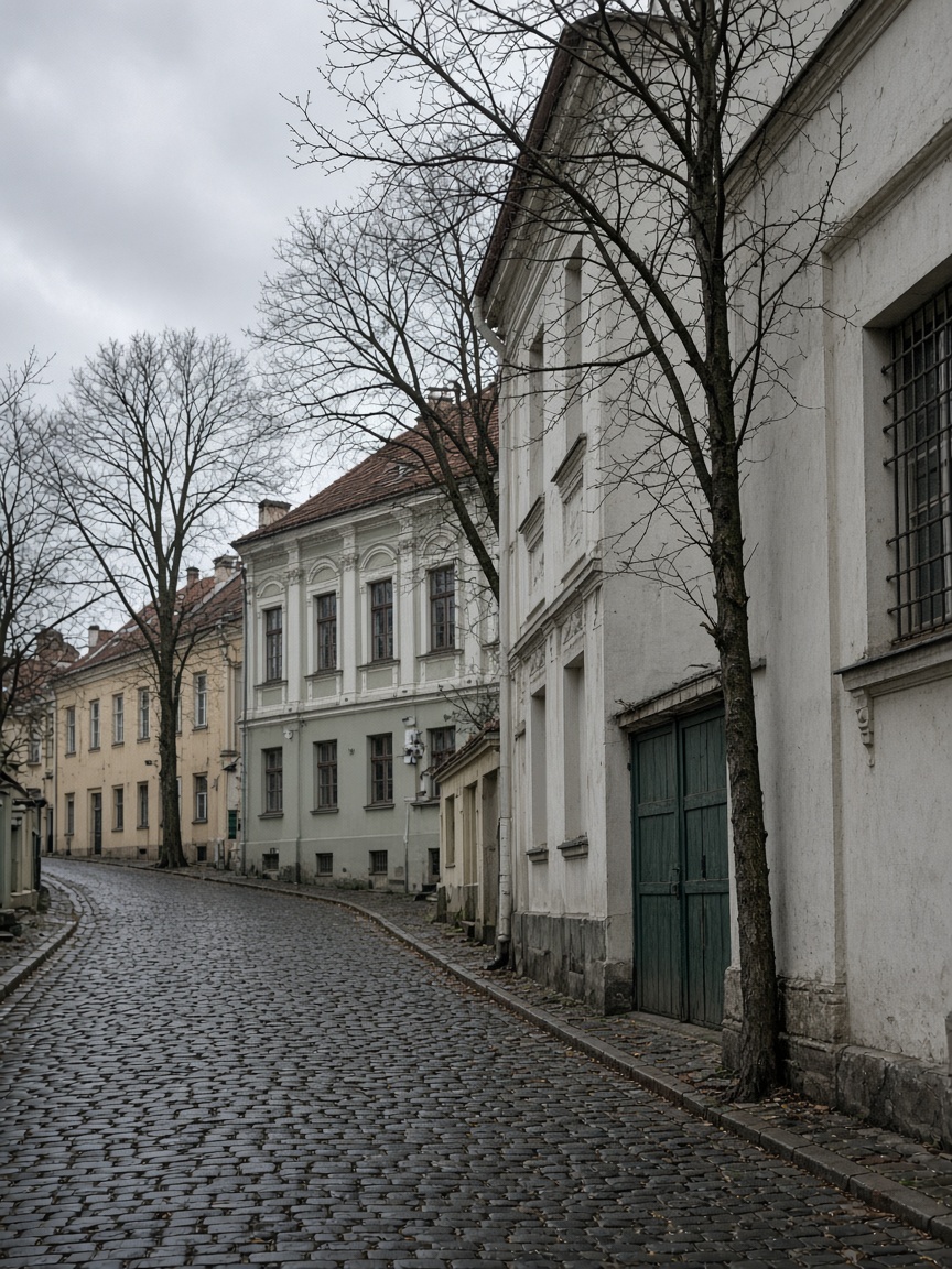 Old town, overcast