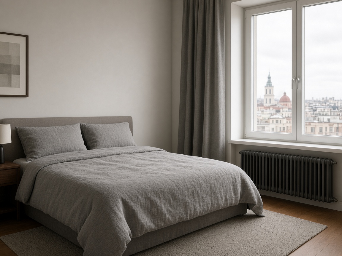 Grey linen room